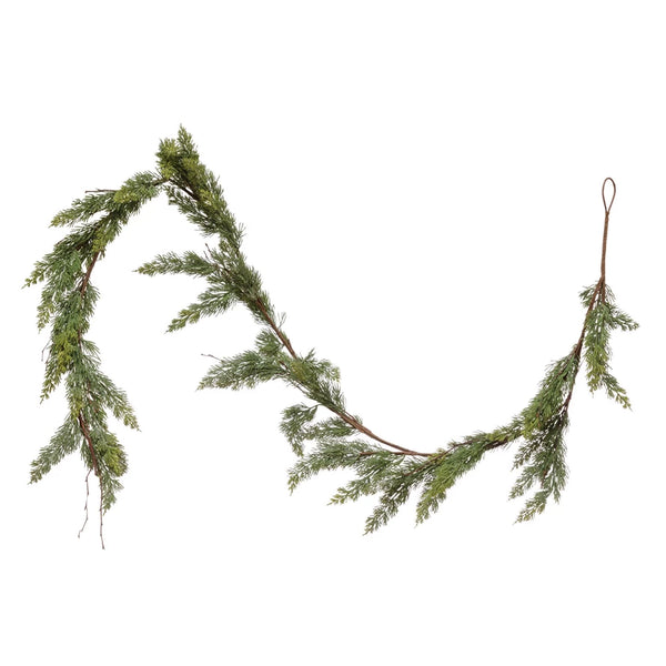Faux Cedar Garlan, Lifelike Holiday Greenery — Lighting Design Store