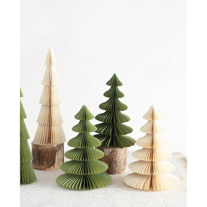 6" Round x 9"H Paper Honeycomb Tree, set of 3-Home Accents-Creative Co-op-Lighting Design Store