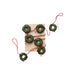 Handmade Wool Felt Holiday Wreaths Garland, Multi Color-Home Accents-Creative Co-op-Lighting Design Store