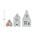 Printed Paper Mache Houses w/ Berry & Tree Patterns, Set of 3-Home Accents-Creative Co-op-Lighting Design Store