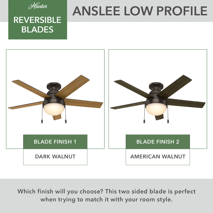 Anslee 46" Ceiling Fan-Fans-Hunter-Lighting Design Store