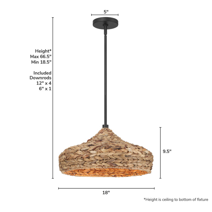 Cambria One Light Pendant-Pendants-Hunter-Lighting Design Store
