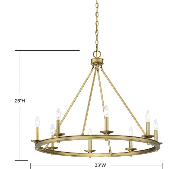 Middleton Chandelier-Mid. Chandeliers-Savoy House-Lighting Design Store