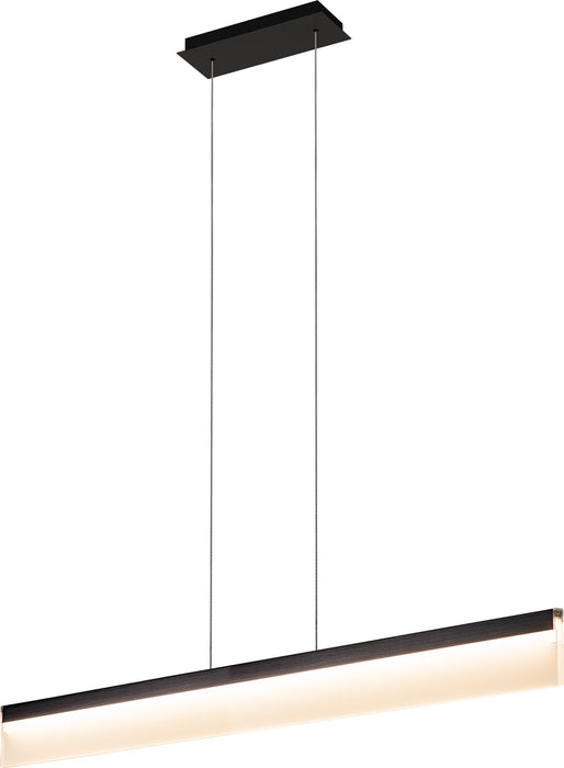 PageOne - PP020025-BBK - LED Pendant - Lange - Brushed Black