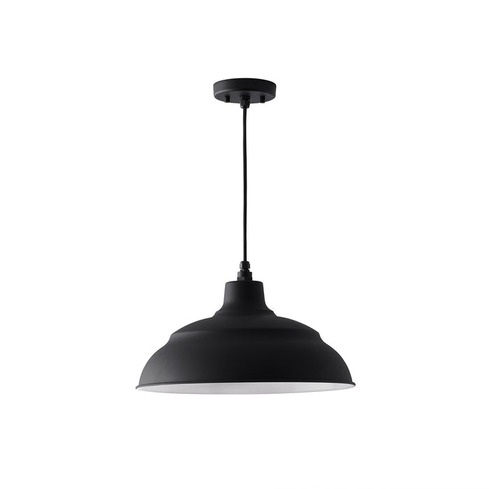 Capital Lighting - 936312BK - One Light Pendant - RLM - Black