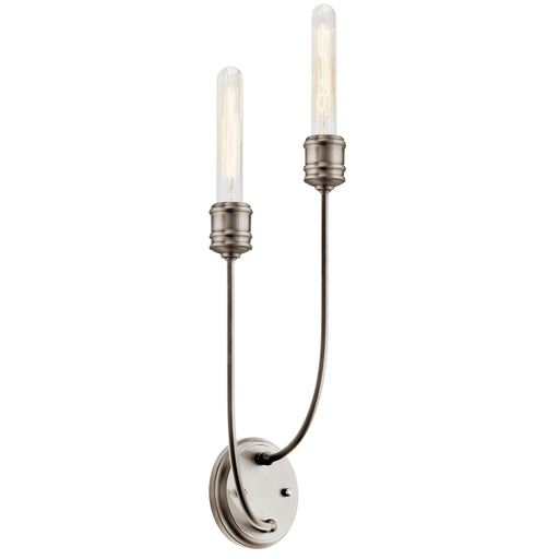 Kichler - 52259CLP - Two Light Wall Sconce - Hatton - Classic Pewter