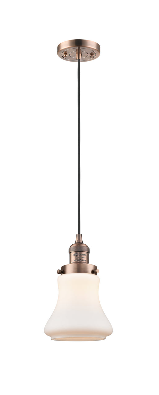 Innovations - 201C-AC-G191-LED - LED Mini Pendant - Franklin Restoration - Antique Copper
