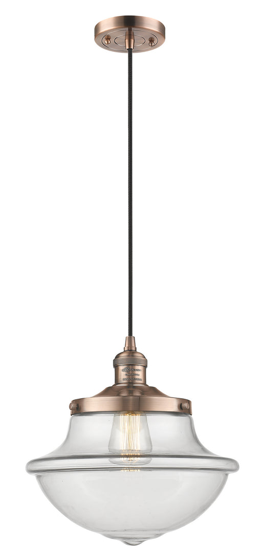 Innovations - 201C-AC-G542-LED - LED Mini Pendant - Franklin Restoration - Antique Copper