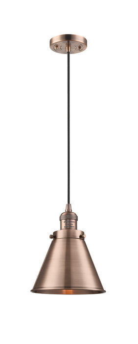 Innovations - 201C-AC-M13-AC - One Light Mini Pendant - Franklin Restoration - Antique Copper