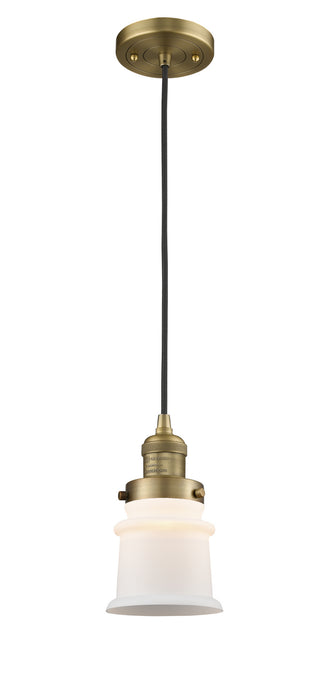 Innovations - 201C-BB-G181S-LED - LED Mini Pendant - Franklin Restoration - Brushed Brass