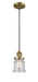 Innovations - 201C-BB-G184S-LED - LED Mini Pendant - Franklin Restoration - Brushed Brass