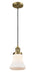 Innovations - 201C-BB-G191-LED - LED Mini Pendant - Franklin Restoration - Brushed Brass