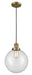 Innovations - 201C-BB-G202-10 - One Light Mini Pendant - Franklin Restoration - Brushed Brass