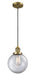Innovations - 201C-BB-G202-8-LED - LED Mini Pendant - Franklin Restoration - Brushed Brass