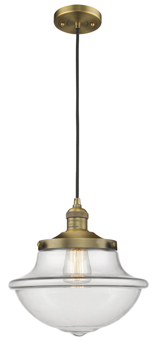 Innovations - 201C-BB-G542 - One Light Mini Pendant - Franklin Restoration - Brushed Brass