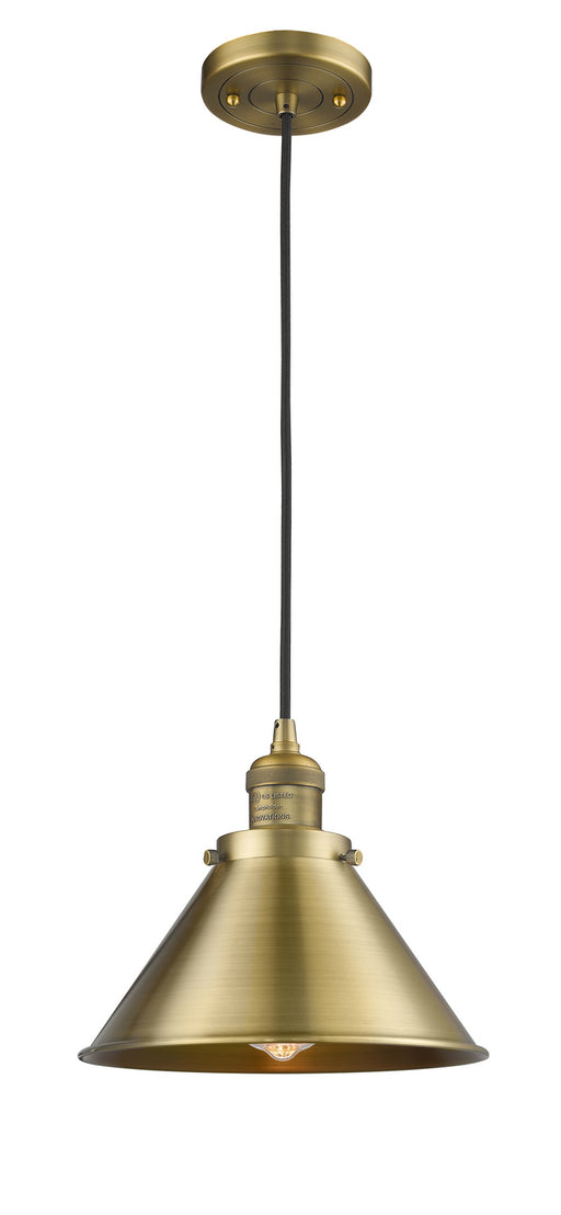 Innovations - 201C-BB-M10-BB - One Light Mini Pendant - Franklin Restoration - Brushed Brass