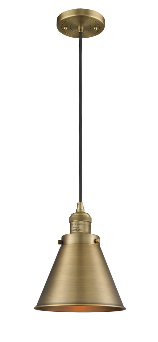 Innovations - 201C-BB-M13-BB - One Light Mini Pendant - Franklin Restoration - Brushed Brass