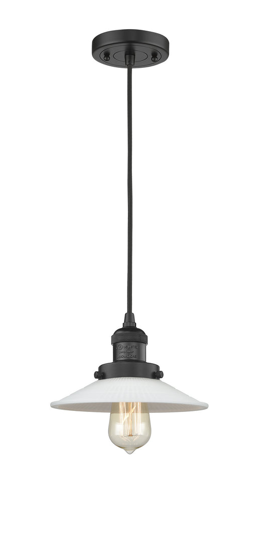 Innovations - 201C-BK-G1 - One Light Mini Pendant - Franklin Restoration - Matte Black