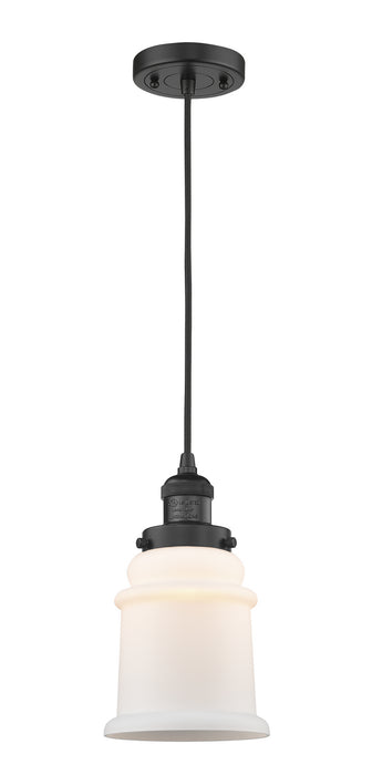 Innovations - 201C-BK-G181 - One Light Mini Pendant - Franklin Restoration - Matte Black