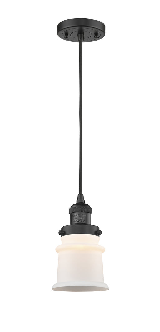 Innovations - 201C-BK-G181S-LED - LED Mini Pendant - Franklin Restoration - Matte Black