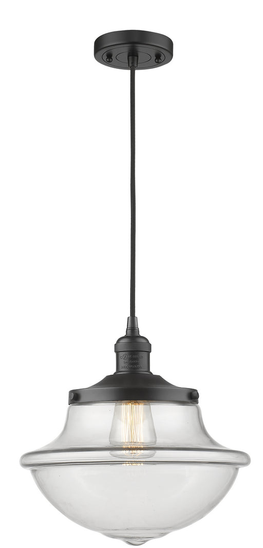 Innovations - 201C-BK-G542-LED - LED Mini Pendant - Franklin Restoration - Matte Black