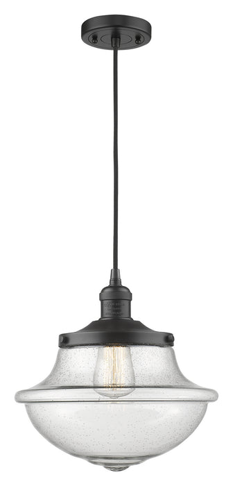 Innovations - 201C-BK-G544-LED - LED Mini Pendant - Franklin Restoration - Matte Black