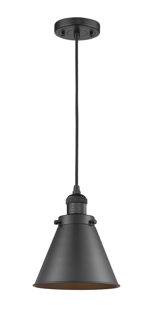 Innovations - 201C-BK-M13-BK-LED - LED Mini Pendant - Franklin Restoration - Matte Black