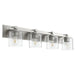 Quorum - 5369-4-265 - Four Light Vanity - Satin Nickel w/ Clear/Seeded