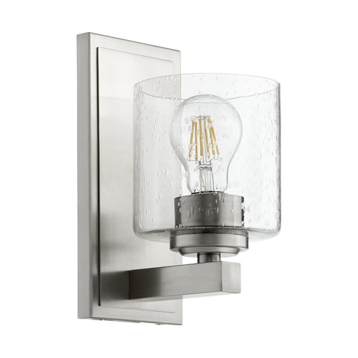 Quorum - 5669-1-265 - One Light Wall Mount - Satin Nickel w/ Clear/Seeded