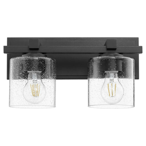 Quorum - 5669-2-269 - Two Light Wall Mount - Noir w/ Clear/Seeded