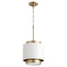Quorum - 8010-0880 - One Light Pendant - Drum Pendants - Studio White