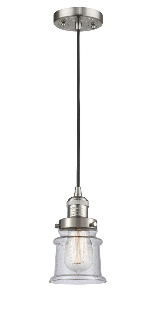 Innovations - 201C-SN-G184S - One Light Mini Pendant - Franklin Restoration - Brushed Satin Nickel