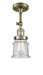 Innovations - 201F-AB-G184S - One Light Semi-Flush Mount - Franklin Restoration - Antique Brass