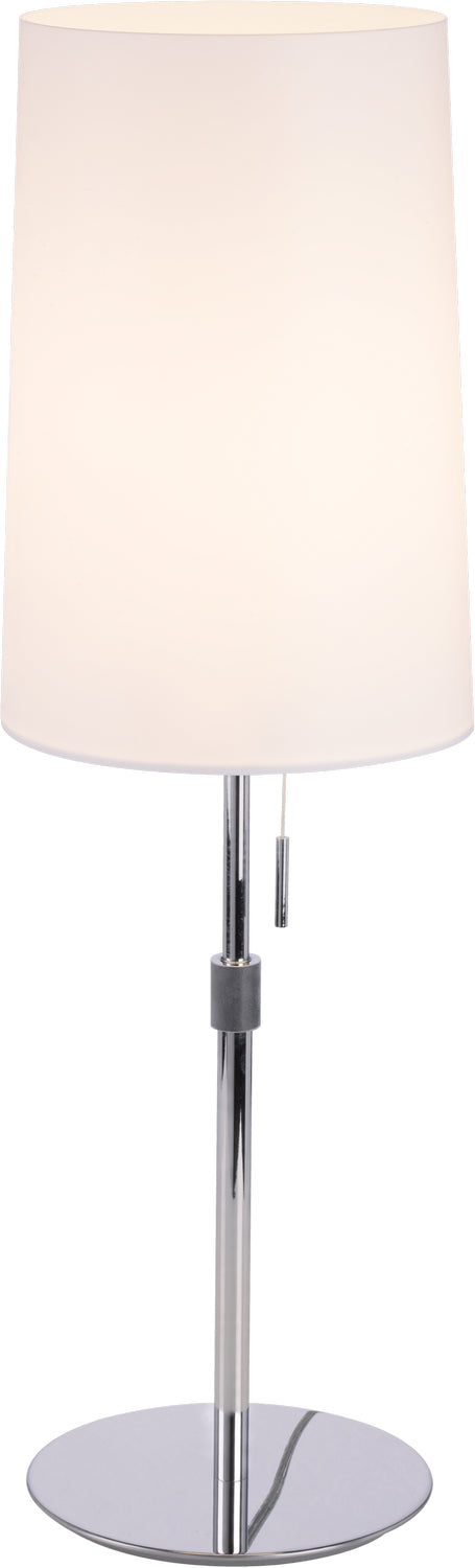 PageOne - PT040741-CM/WH - One Light Table Lamp - Sleeker - Polished Chrome