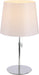 PageOne - PT040743-CM/WH - One Light Table Lamp - Sleeker - Polished Chrome