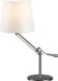PageOne - PT140192-SN/WH - One Light Table Lamp - Nero - Satin Nickle