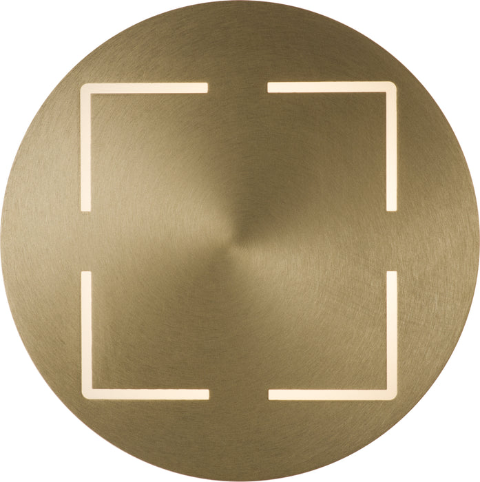 PageOne - PW131139-BC - LED Wall Sconce - Shield - Brushed Champagne