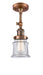 Innovations - 201F-AC-G182S - One Light Semi-Flush Mount - Franklin Restoration - Antique Copper