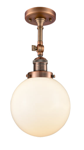 One Light Semi-Flush Mount