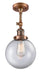 Innovations - 201F-AC-G202-8 - One Light Semi-Flush Mount - Franklin Restoration - Antique Copper