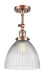 Innovations - 201F-AC-G222 - One Light Semi-Flush Mount - Franklin Restoration - Antique Copper