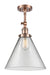 Innovations - 201F-AC-G42-L - One Light Semi-Flush Mount - Franklin Restoration - Antique Copper