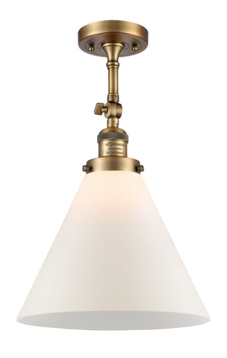 One Light Semi-Flush Mount