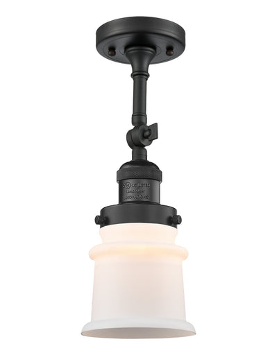 Franklin Restoration One Light Semi-Flush Mount Matte Black