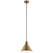 Kichler - 52176NBR - One Light Pendant - Zailey - Natural Brass
