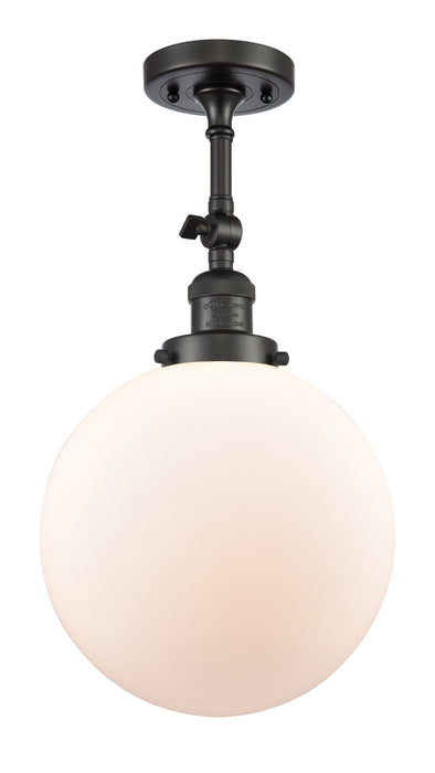 Innovations - 201F-OB-G201-10 - One Light Semi-Flush Mount - Franklin Restoration - Oil Rubbed Bronze