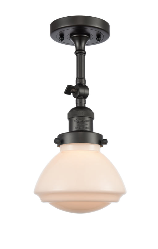 Innovations - 201F-OB-G321 - One Light Semi-Flush Mount - Franklin Restoration - Oil Rubbed Bronze