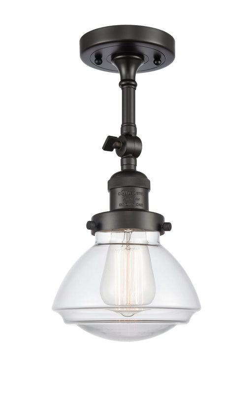 Innovations - 201F-OB-G322 - One Light Semi-Flush Mount - Franklin Restoration - Oil Rubbed Bronze