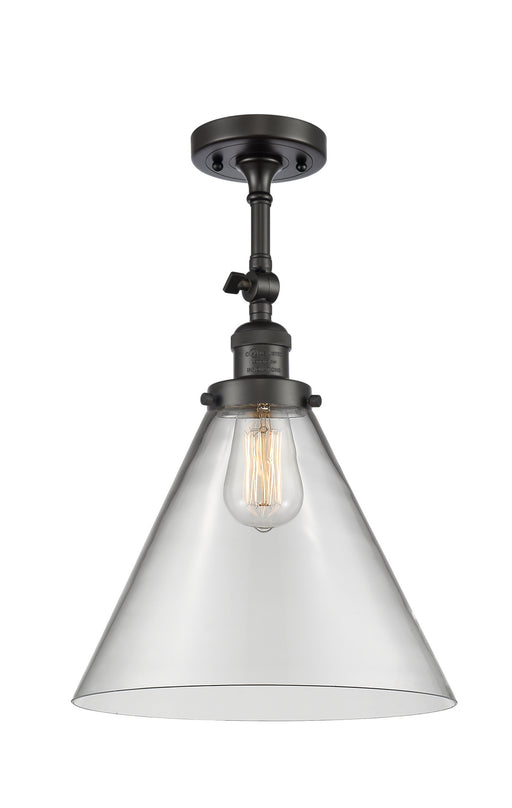 Innovations - 201F-OB-G42-L - One Light Semi-Flush Mount - Franklin Restoration - Oil Rubbed Bronze