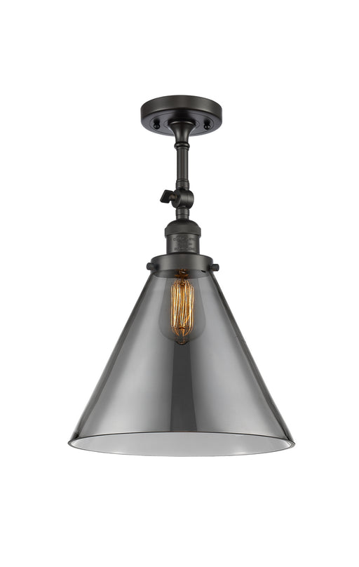 Innovations - 201F-OB-G43-L - One Light Semi-Flush Mount - Franklin Restoration - Oil Rubbed Bronze